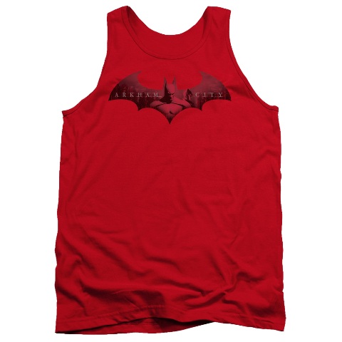 Arkham City-In The City - Adult Tank Top - Red- Medium