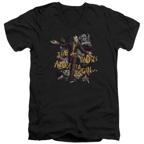 Arkham City-About To Begin - Short Sleeve Adult 30-1 Tee - Black- Small