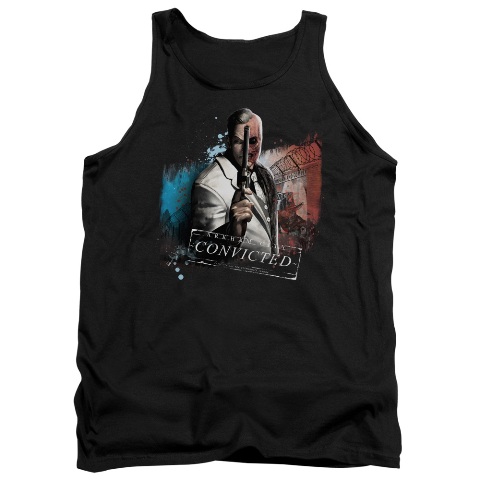 Arkham City-Two Face - Adult Tank Top - Black- Extra Large