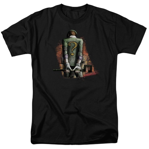 Arkham City-Riddler Convicted T-Shirt - Black- Extra Large