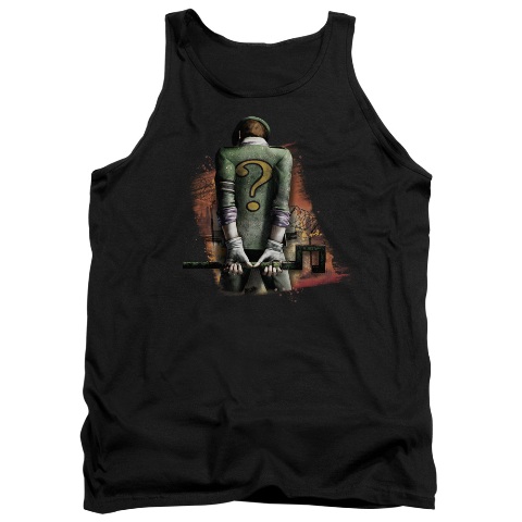 Arkham City-Riddler Convicted - Adult Tank Top - Black- Large