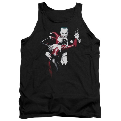 Batman-Harley And Joker - Adult Tank Top - Black- Medium