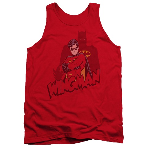 Batman-Wingman - Adult Tank Top - Red- Extra Large