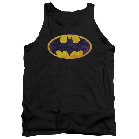 Batman-Bm Neon Distress Logo - Black- Medium