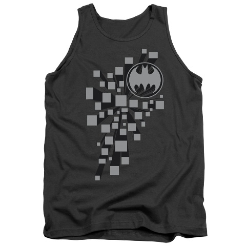 Batman-Gotham 3D - Adult Tank Top - Charcoal- Small