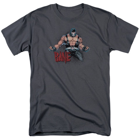 Batman-Bane Flex - Short Sleeve Adult 18-1 Tee - Charcoal- Medium