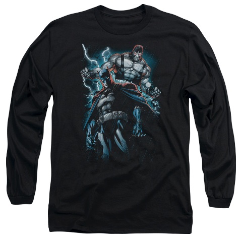 Batman-Evil Rising - Long Sleeve Adult 18-1 Tee - Black- Medium