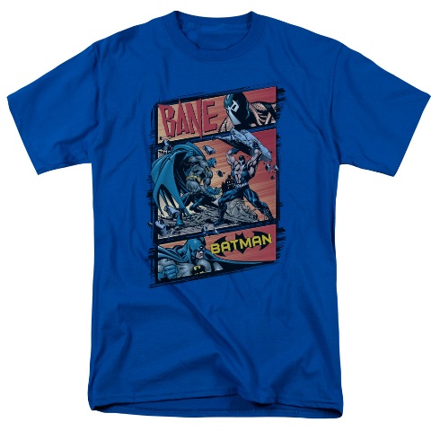 Batman-Epic Battle - Short Sleeve Adult 18-1 Tee - Royal- Extra Large