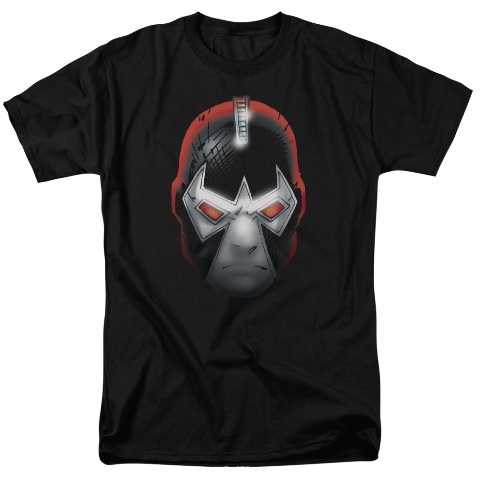 Batman-Bane Head - Short Sleeve Adult 18-1 Tee - Black- 5X