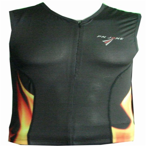 Picture of PN JONE Black Flame Top Cycling Vest - Small