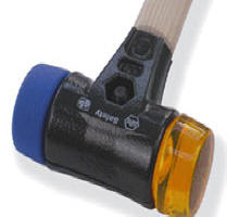 Wiha Tools 83253 2.0 in. Split Head Mallet Face - Med Hard, Yellow