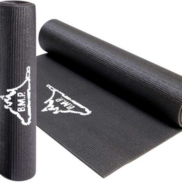 Picture of Black Mountain Products Black Yoga Mat Eco Friendly Yoga Exercise Mat- Black