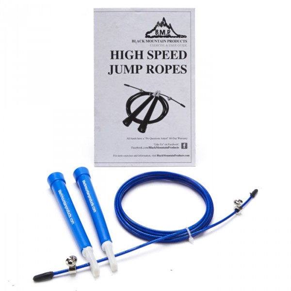 Picture of Black Mountain Products Speed Rope Blue Speed Jump Rope Cable- Blue