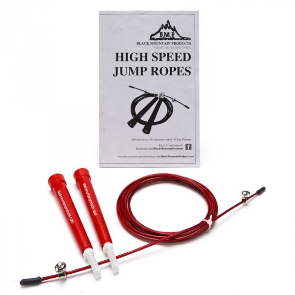 Picture of Black Mountain Products Speed Rope Red Speed Jump Rope Cable&#44; Red