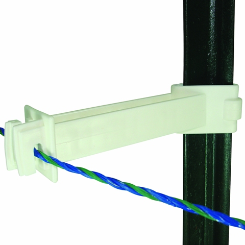 Picture of Field Guardian 102026 T Post - 5 in. Reverse Extension Insulator - Polywire- White