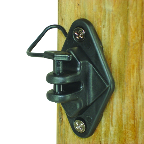 Picture of Field Guardian 102396 Wood Post - Pinlock Nail on Insulator - Polywire & Wire- Black