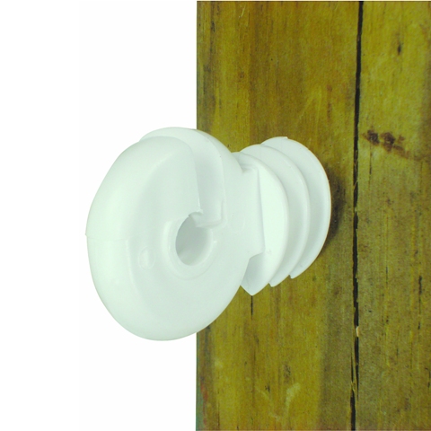 Picture of Field Guardian 650503 Wood Post- Screw in Ring Insulator - Polyrope- White