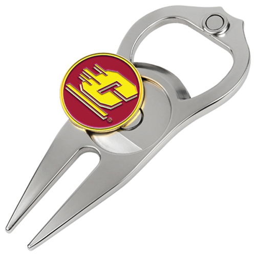 Picture of Hat Trick Openers 6 In 1 Golf Divot Tool - Central Michigan Chippewas