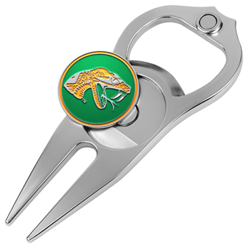 Picture of Hat Trick Openers 6 In 1 Golf Divot Tool - Florida A & M Rattlers
