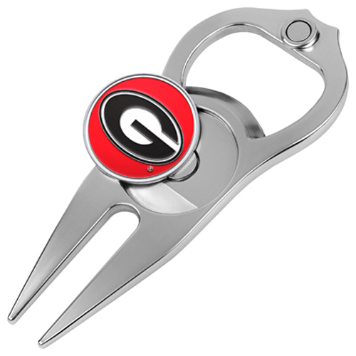 Picture of Hat Trick Openers 6 In 1 Golf Divot Tool - Georgia Bulldogs