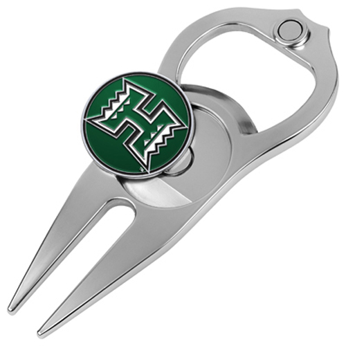 Picture of Hat Trick Openers 6 In 1 Golf Divot Tool - Hawaii Worriers