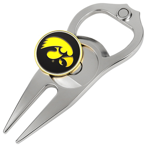 Picture of Hat Trick Openers 6 In 1 Golf Divot Tool - Iowa Hawkeyes