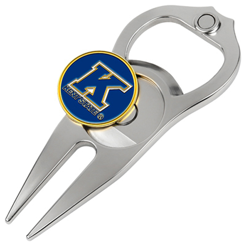 Picture of Hat Trick Openers 6 In 1 Golf Divot Tool - Kent State Golden Flashes