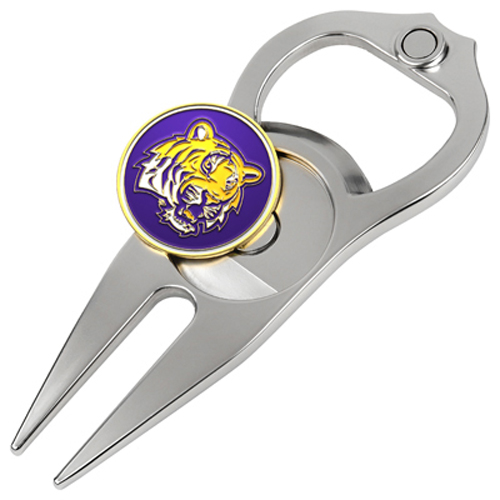 Picture of Hat Trick Openers 6 In 1 Golf Divot Tool - Louisiana State Tigers