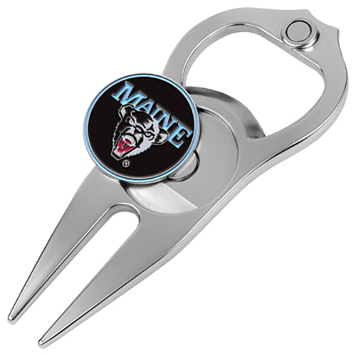 Picture of Hat Trick Openers 6 In 1 Golf Divot Tool - Maine Black Bears