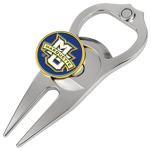 Picture of Hat Trick Openers 6 In 1 Golf Divot Tool - Marquette Golden Eagles