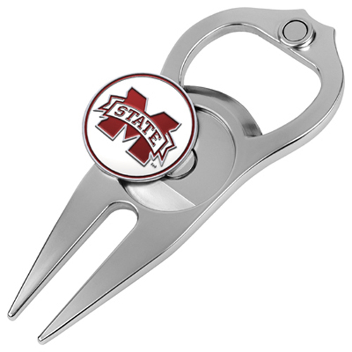 Picture of Hat Trick Openers 6 In 1 Golf Divot Tool - Mississippi State Bulldogs