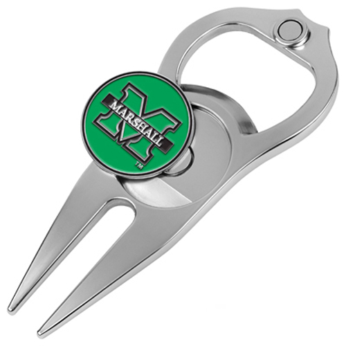 Picture of Hat Trick Openers 6 In 1 Golf Divot Tool - Marshall Thundering Herd