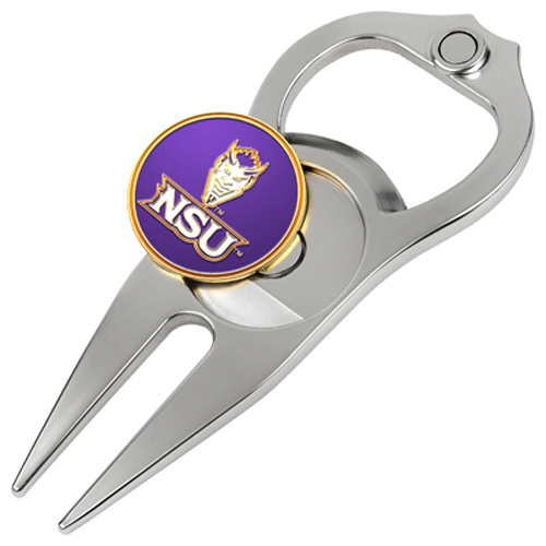 Picture of Hat Trick Openers 6 In 1 Golf Divot Tool - Northwestern State Demons