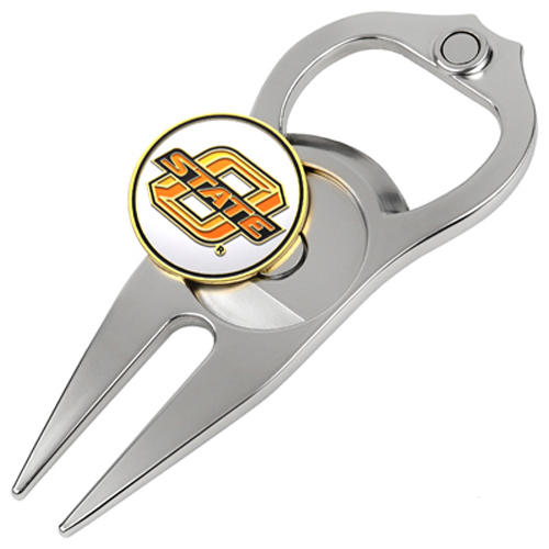Picture of Hat Trick Openers 6 In 1 Golf Divot Tool - Oklahoma State Cowboys