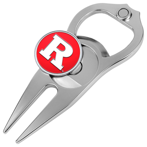Picture of Hat Trick Openers 6 In 1 Golf Divot Tool - Rutgers Scarlet Knights