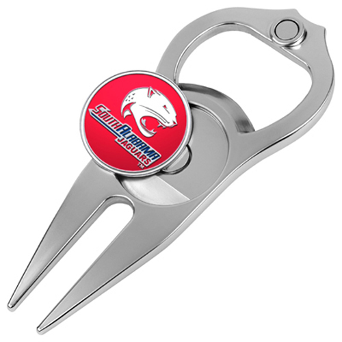 Picture of Hat Trick Openers 6 In 1 Golf Divot Tool - South Alabama Jaguars