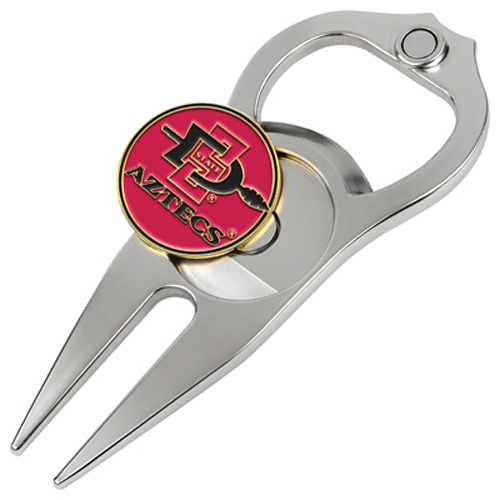 Picture of Hat Trick Openers 6 In 1 Golf Divot Tool - San Diego State Aztecs