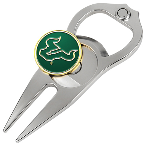 Picture of Hat Trick Openers 6 In 1 Golf Divot Tool - South Florida Bulls