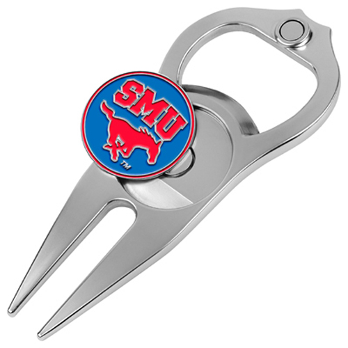 Picture of Hat Trick Openers 6 In 1 Golf Divot Tool - Southern Methodist Mustangs