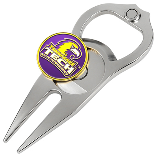 Picture of Hat Trick Openers 6 In 1 Golf Divot Tool - Tennessee Tech Golden Eagles