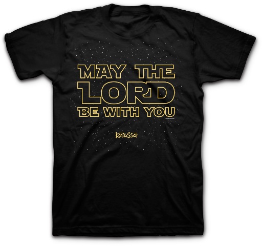 Picture of Kerusso Activewear APT1686MD May The Lord T-Shirt- Black - Medium