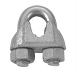 T7670409 0.06 in. Galvanized Wire Rope Clip Pack of 10