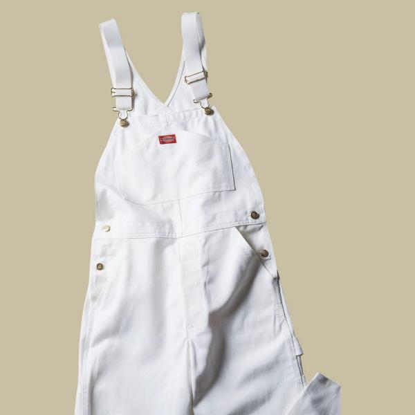Dickies Men's Painter's Bib Overalls in White size 36