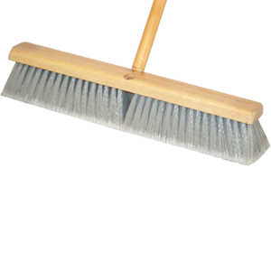 Picture of DQB Industries 10652 18 in. Grey Synthetic Broom- No Handle