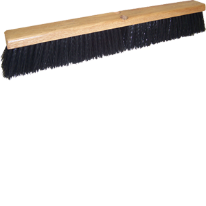 Picture of DQB Industries 10643 24 in. Black Poly Broom- No Handle