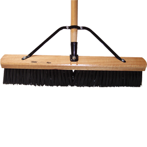Picture of DQB Industries 9944 24 in. Black Extra Coarse Contractor Broom With 60 in. Handle