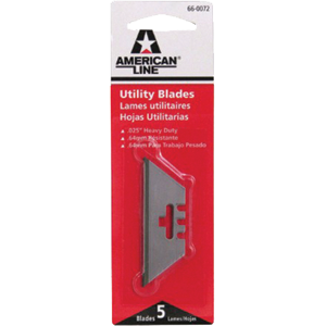 Picture of American Safety Razor 66-0072 0.03 in. Hd 3-notch Utility Blade&#44; Pack 5