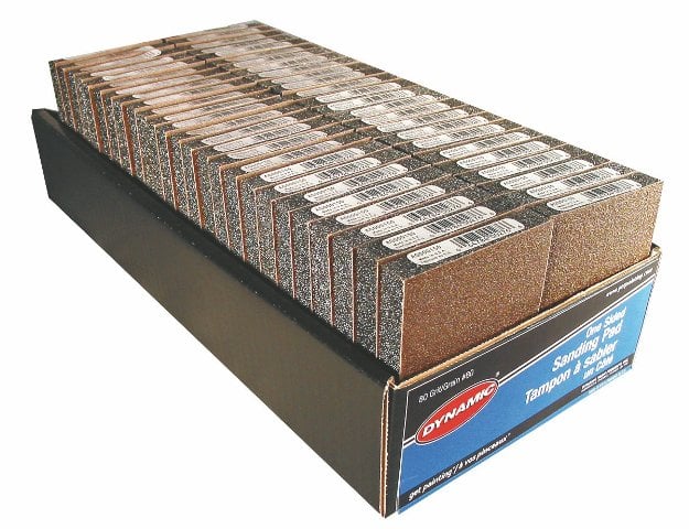 AG000150 150 Grit Sided Sanding Pad Display Box - Pack of 50