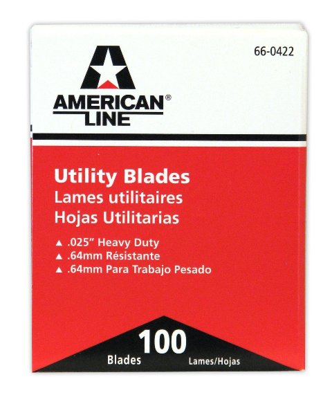 Picture of American Safety Razor 66-0422 Notch HD Utility Blade Dispenser Box- 100-Pack