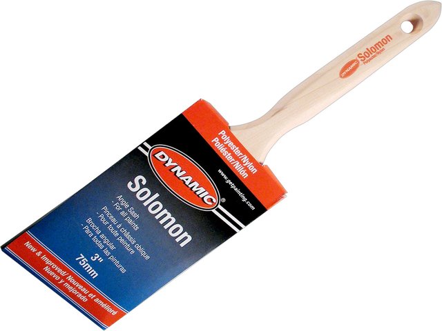 Dynamic HB199103 1.5 in. Solomon Angled Polyester Nylon Brush